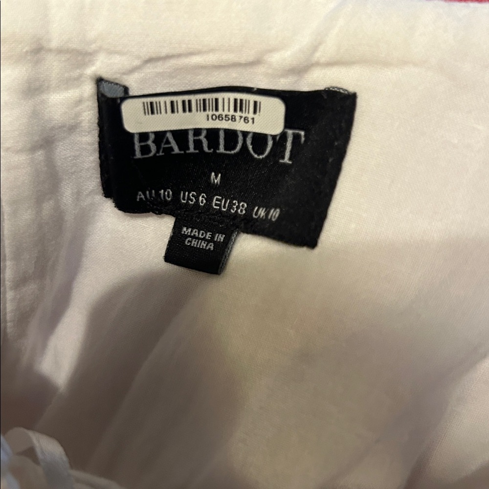 Bardot Sigma Corset linen Women Top in White size M 100% linen - Picture 9 of 14